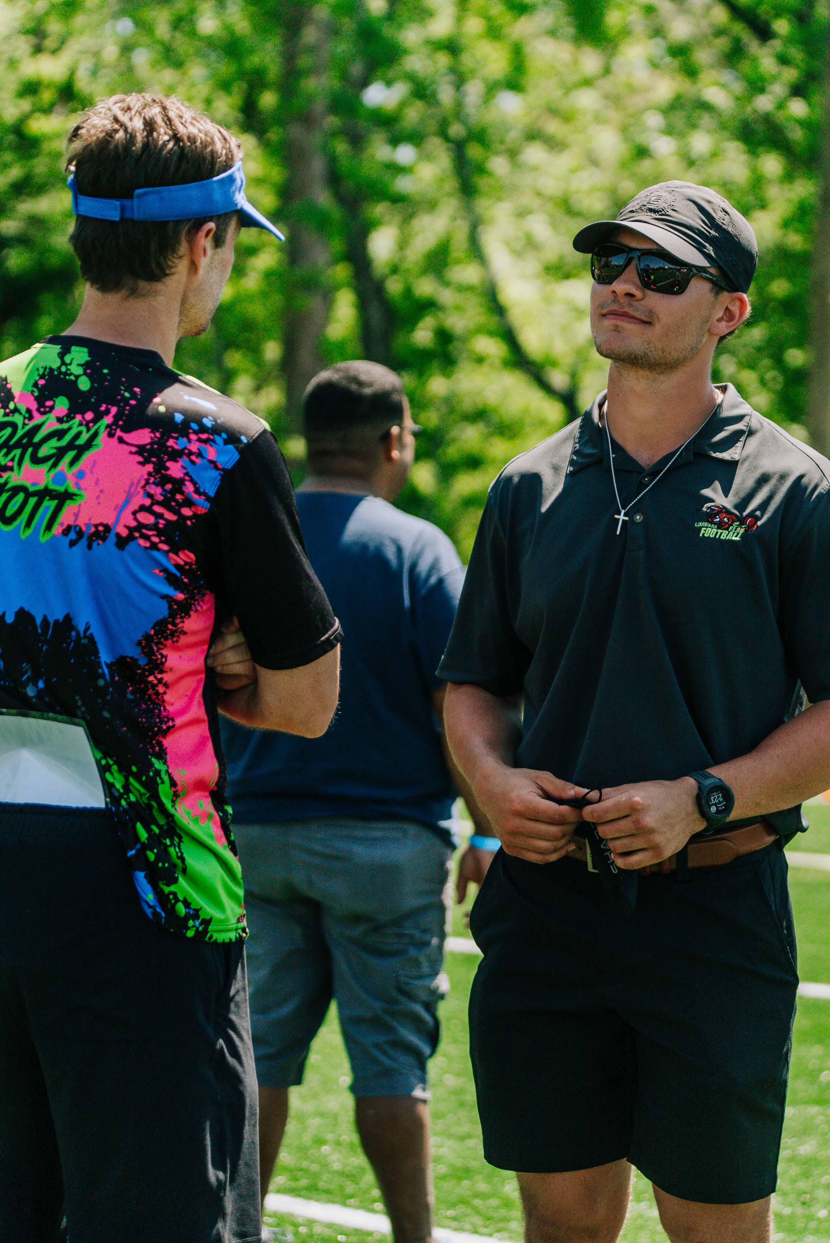 Gavin coaching athletes